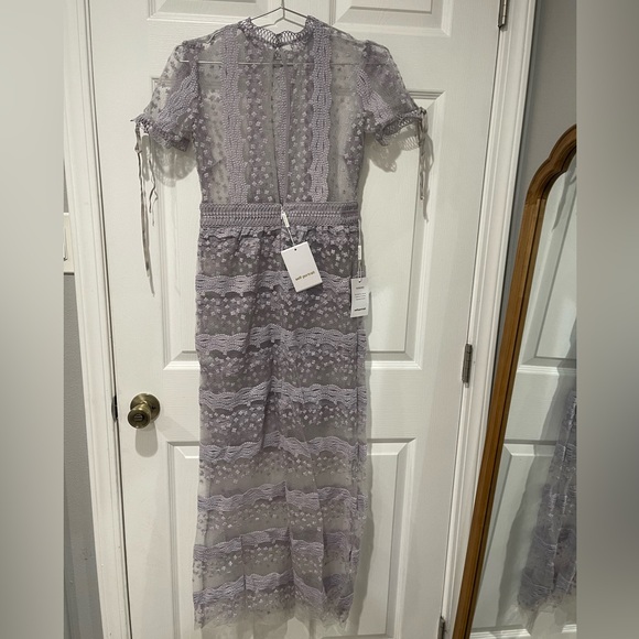 Self-Portrait Lilac Sheer Dress - Picture 7 of 9